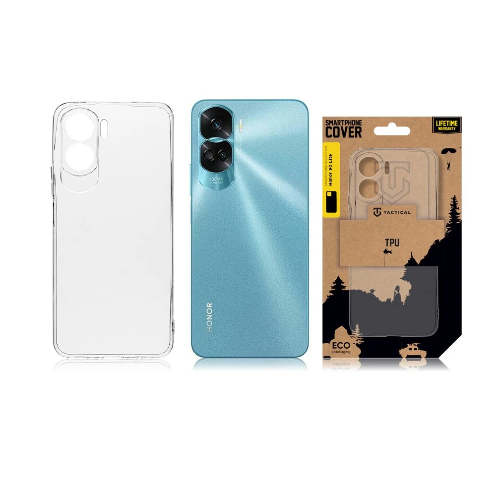 Tactical TPU dėklas skirtas Honor 90 Lite skaidrus