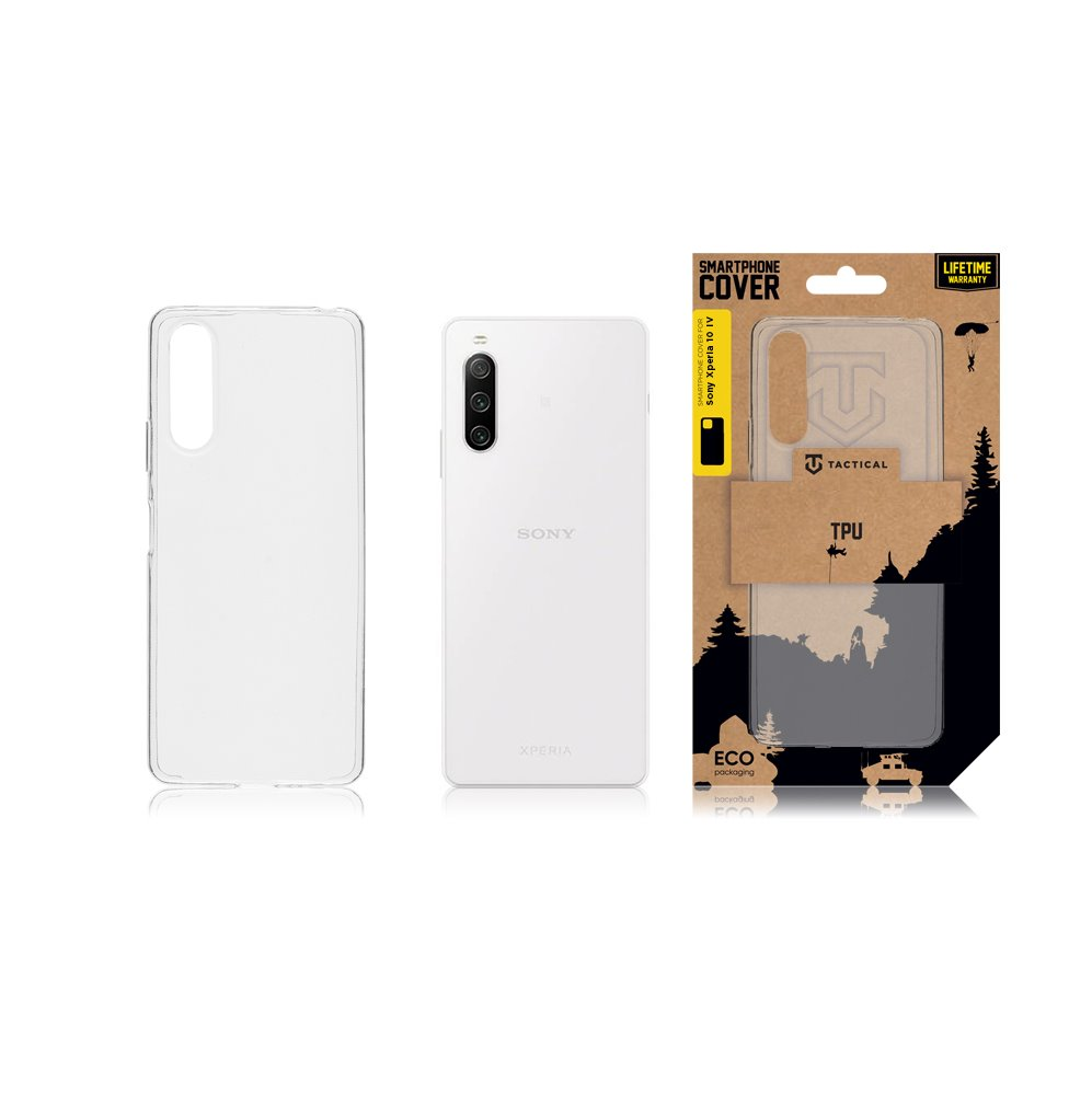 Dėklas Tactical Sony Xperia 10 IV TPU galinis dangtelis skaidrus