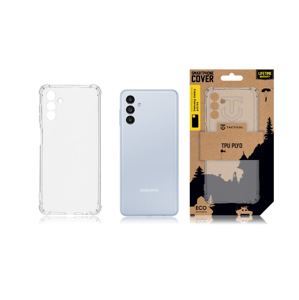Dėklas Tactical TPU Plyo dangtelis, skirtas Samsung Galaxy A13 5G Transparent