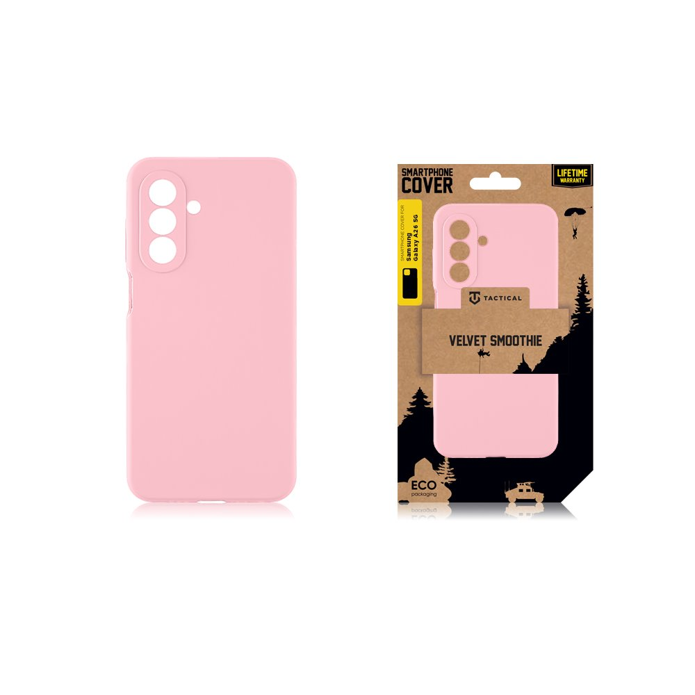Tactical Velvet Smoothie dėklas skirtas Samsung Galaxy A26 5G Rožinė Panther