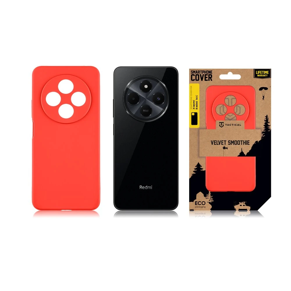 Tactical Velvet Smoothie dėklas skirtas Xiaomi Redmi 14C 4G/Poco C75 Chilli