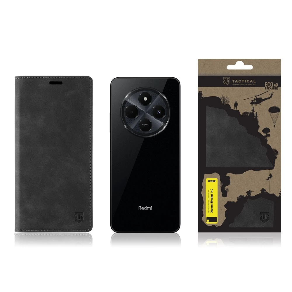 Dėklas Tactical Xproof skirtas Xiaomi Redmi 14C Juodas Hawk