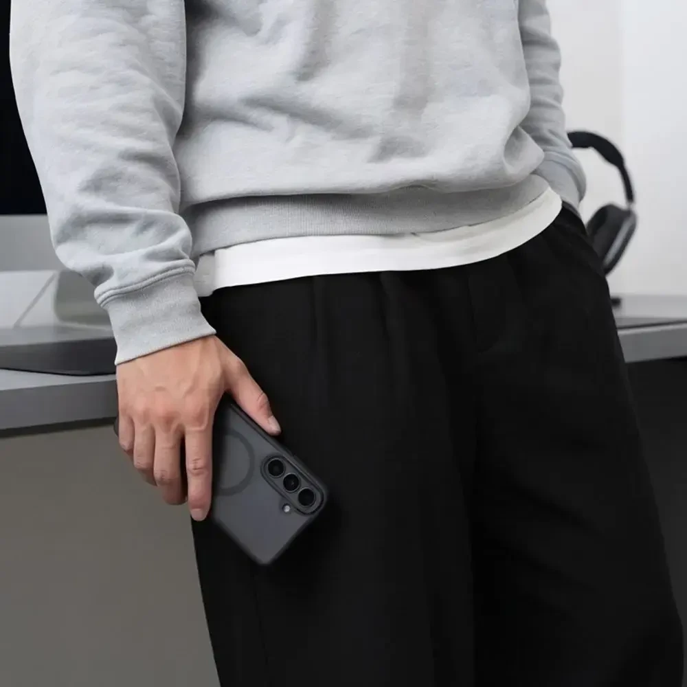 Dėklas TECH-PROTECT BASICMAG MAGSAFE GALAXY S26 FE MATINIS Juodas