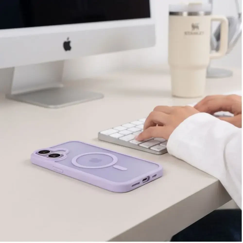 Dėklas TECH-PROTECT BASICMAG MAGSAFE IPHONE 17 MATTE LAVENDER