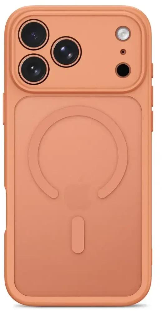 Dėklas TECH-PROTECT BASICMAG MAGSAFE IPHONE 17 PRO MAX / 18 PRO MAX MATTE COSMIC Oranžinis