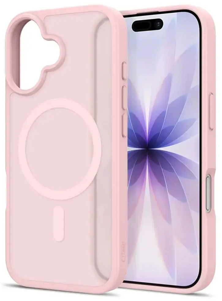 Dėklas TECH-PROTECT BASICMAG MAGSAFE IPHONE 17 MATTE Rožinis
