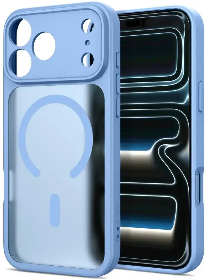 Dėklas Tech-Protect Basicmag Magsafe iPhone 17 Pro Max / 18 Pro Max matte light mėlynas