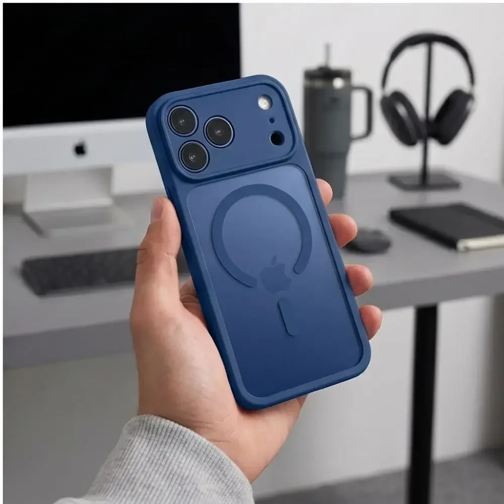 Dėklas Tech-Protect Basicmag Magsafe iPhone 17 PRO Max / 18 Pro Max matte deep mėlynas