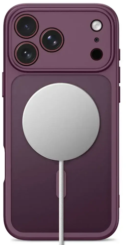 Dėklas Tech-Protect Basicmag Magsafe iPhone 17 Pro / 18 Pro matte dark cherry