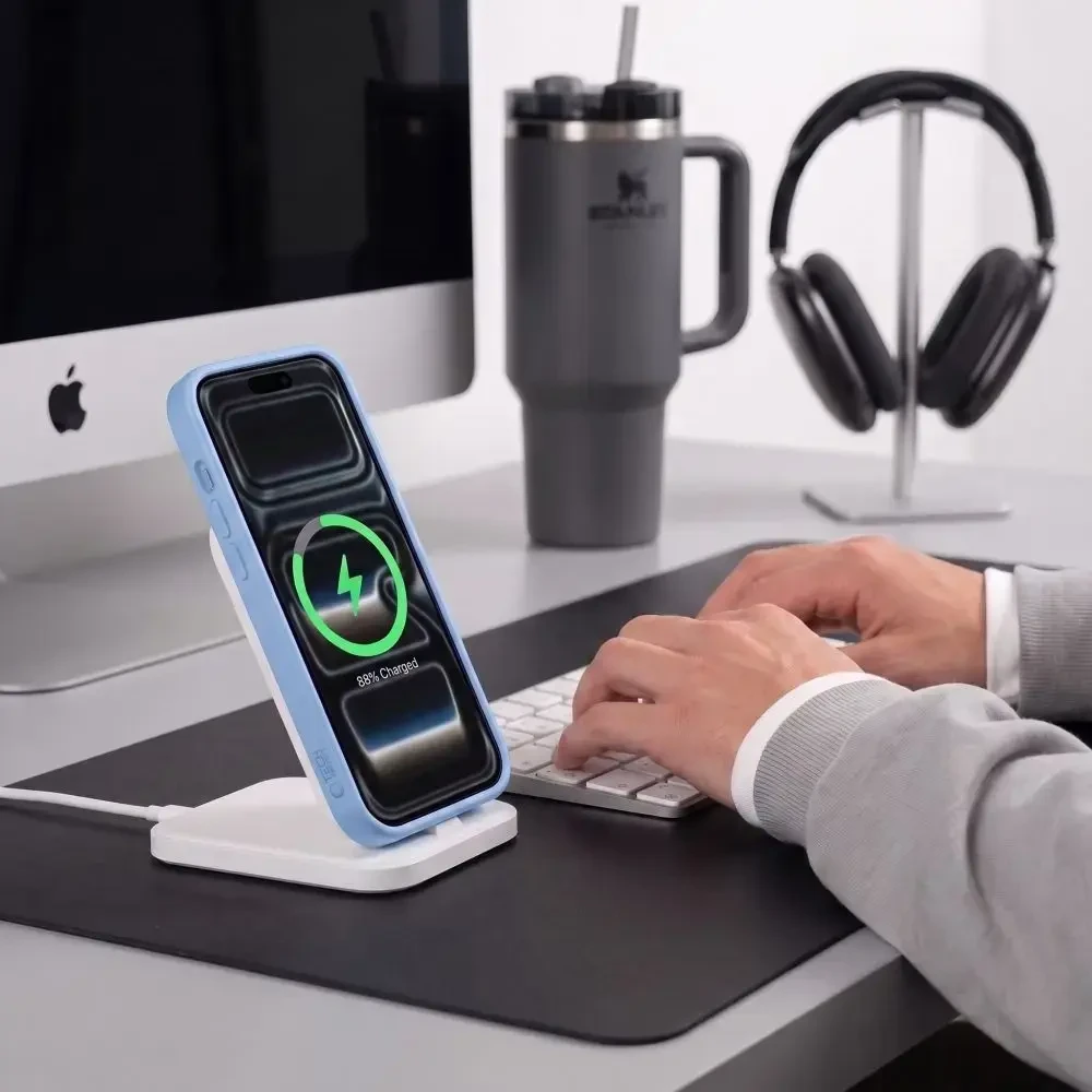 Dėklas Tech-Protect Basicmag Magsafe iPhone 17 Pro / 18 Pro matte light mėlynas