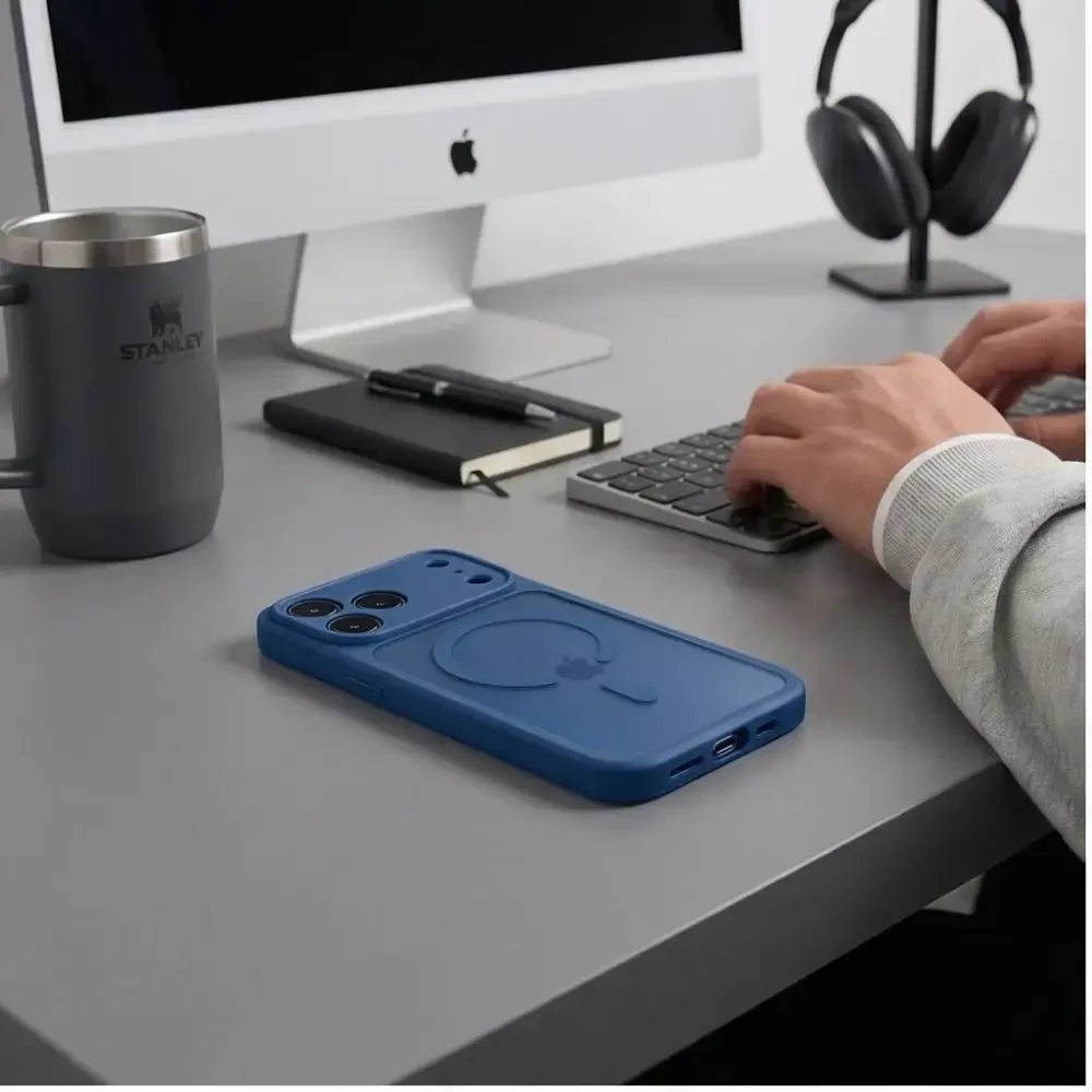 Dėklas Tech-Protect Basicmag Magsafe iPhone 17 PRO Max / 18 Pro Max matte deep mėlynas