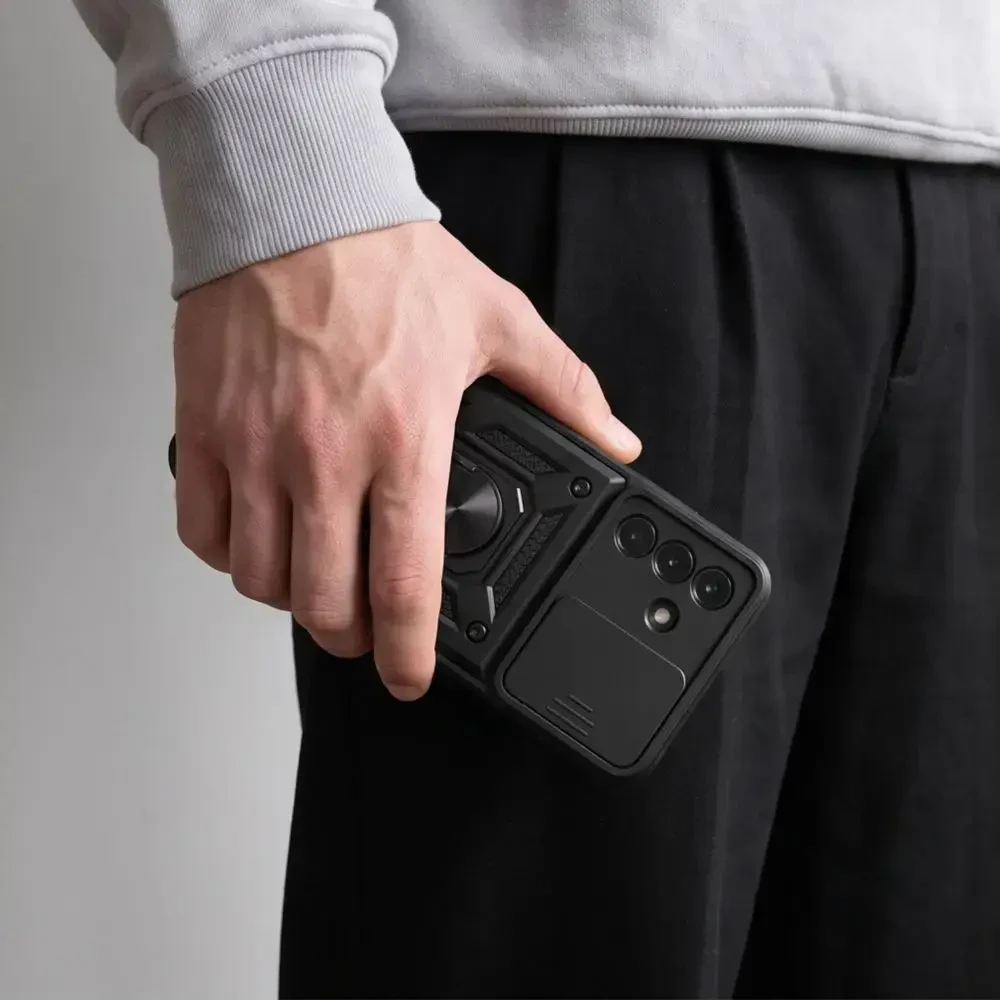 Dėklas TECH-PROTECT CAMSHIELD PRO GALAXY A17 / A18 / A26 4G / 5G Juodas