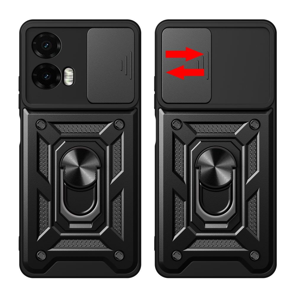 Motorola Moto G35 5G Tech-Protect Camshield Pro dėklas jūsų telefonui juodos spalvos
