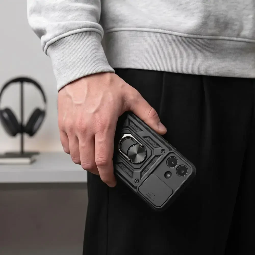 Dėklas Tech-Protect CAMSHIELD PRO XIAOMI REDMI NOTE 17 PRO 5G Juodas