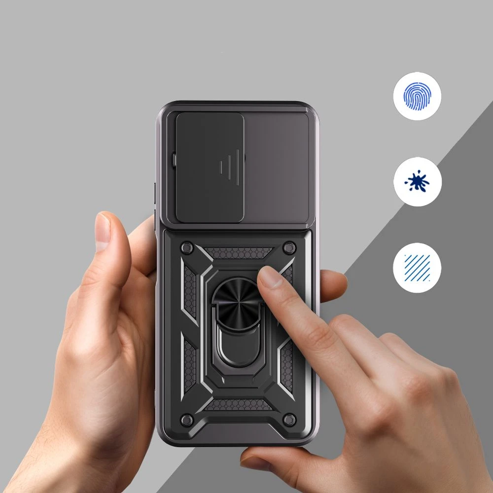 Tech-Protect CamShield Pro dėklas skirtas Xiaomi Redmi 15C - juodos spalvos