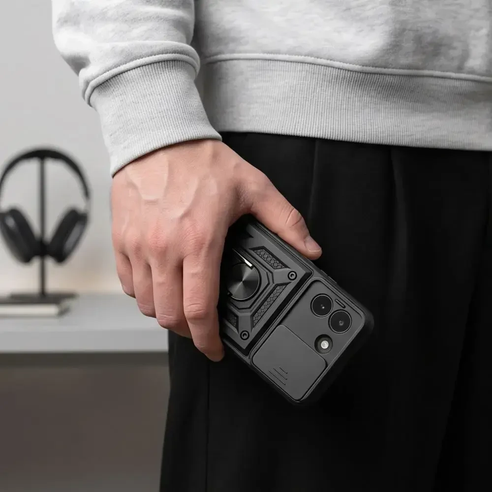 Dėklas Tech-Protect CamShield Pro Case for Xiaomi Redmi Note 17 Pro Max 5G - Juodas