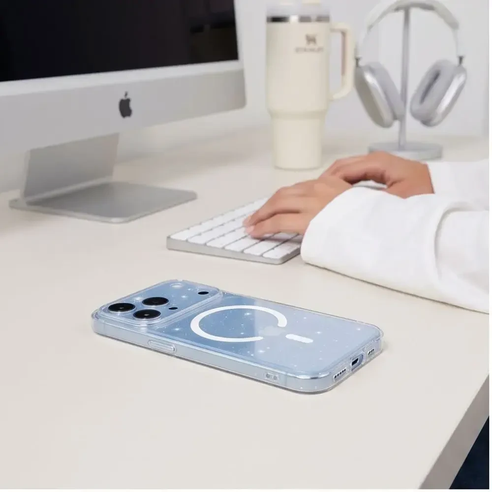 Dėklas Tech-Protect Flexair Magsafe iPhone 17 Pro / 18 Pro glitter