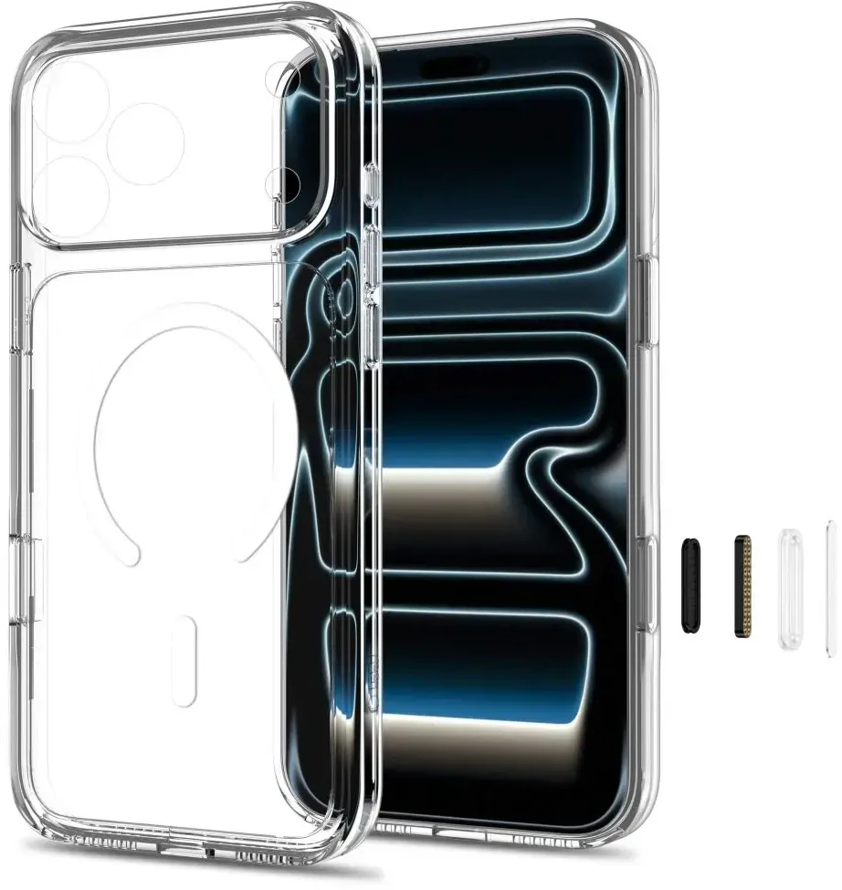 Dėklas Tech-Protect Flexair Hybrid CC MagSafe Case for iPhone 17 Pro / 18 Pro - Clear