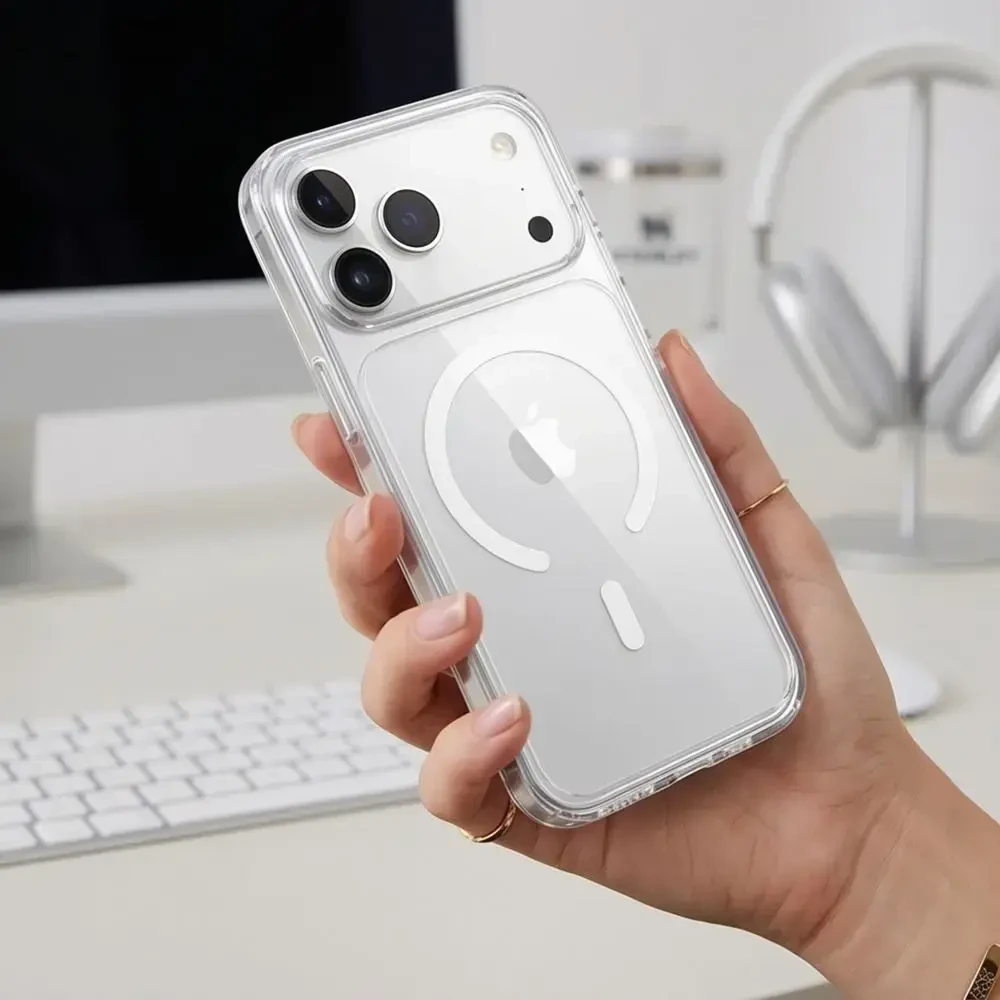 Dėklas Tech-Protect Flexair Hybrid CC MagSafe Case for iPhone 17 Pro / 18 Pro - Clear