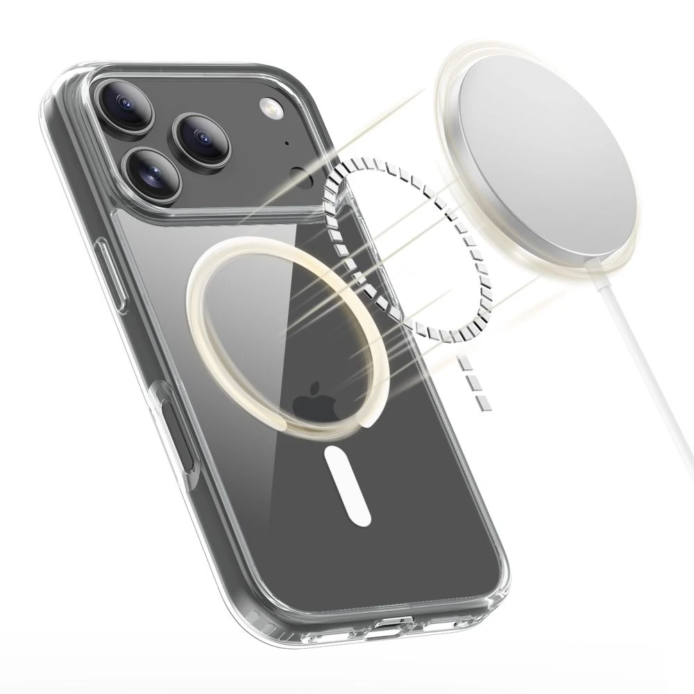 Dėklas „Tech-Protect Flexair Hybrid Magsafe iPhone 17 Pro Max“ skaidrus