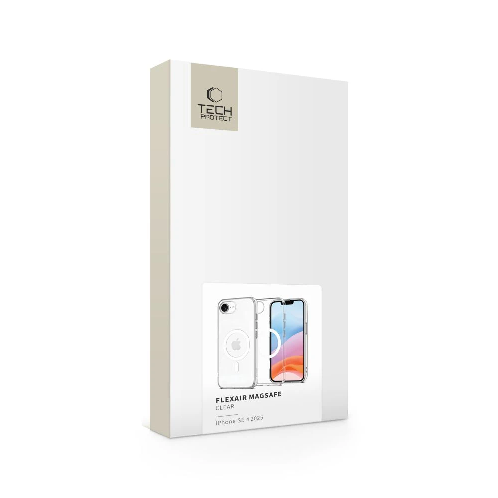„Tech-Protect FlexAir MagSafe“ dėklas, skirtas „iPhone 16e“ / „17e“ – skaidrus