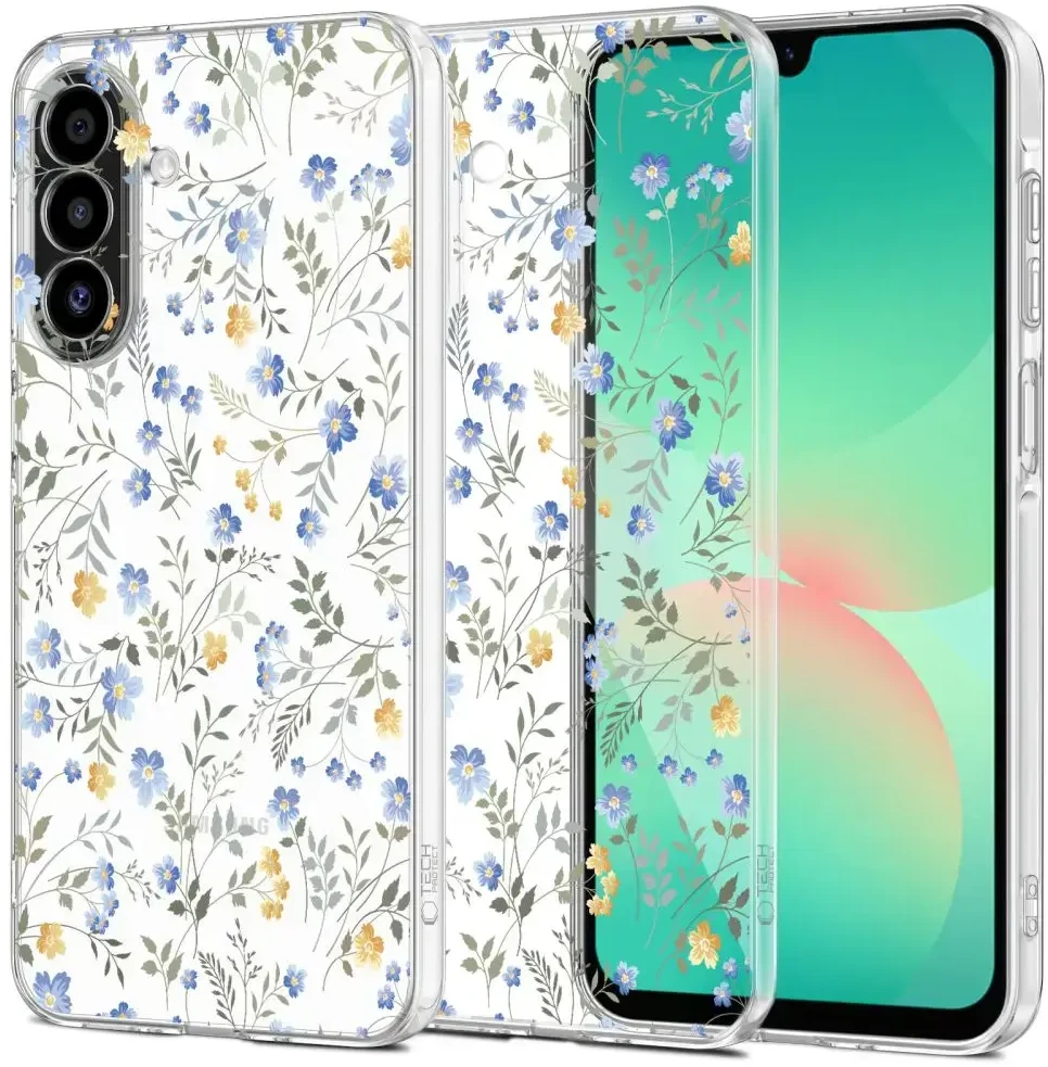 Tech-Protect FlexAir+ dėklas skirtas Samsung Galaxy A17 4G / 5G – Daisies with Leaves