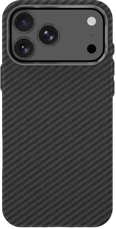 Dėklas Tech-Protect ION CARBON MagSafe iPhone 17 Pro Max / 18 Pro Max Juodas/SIDABRINIS