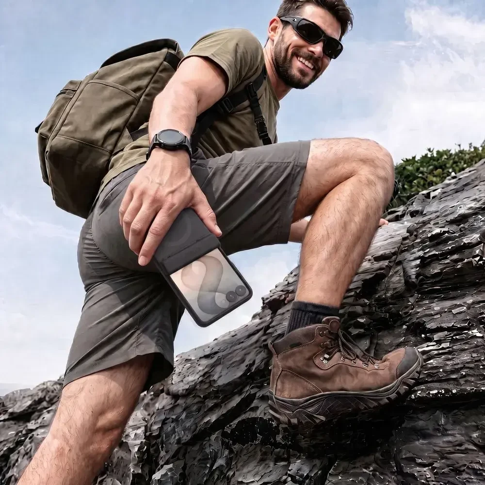 Dėklas Tech-Protect KEVLAR AURA MagSafe Galaxy Z FLIP 8 Juodas