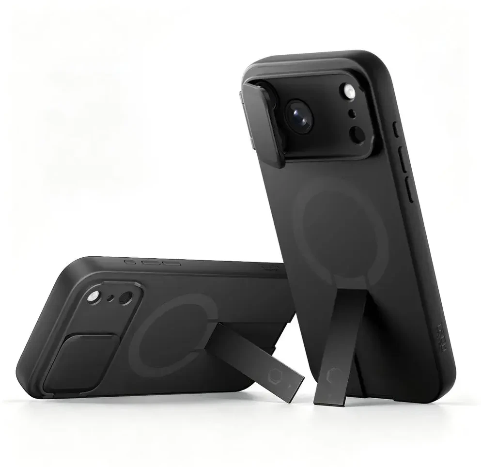 Dėklas Tech-Protect Kevlar Aura MagSafe Case for iPhone 18 Pro / 17 Pro - Juodas