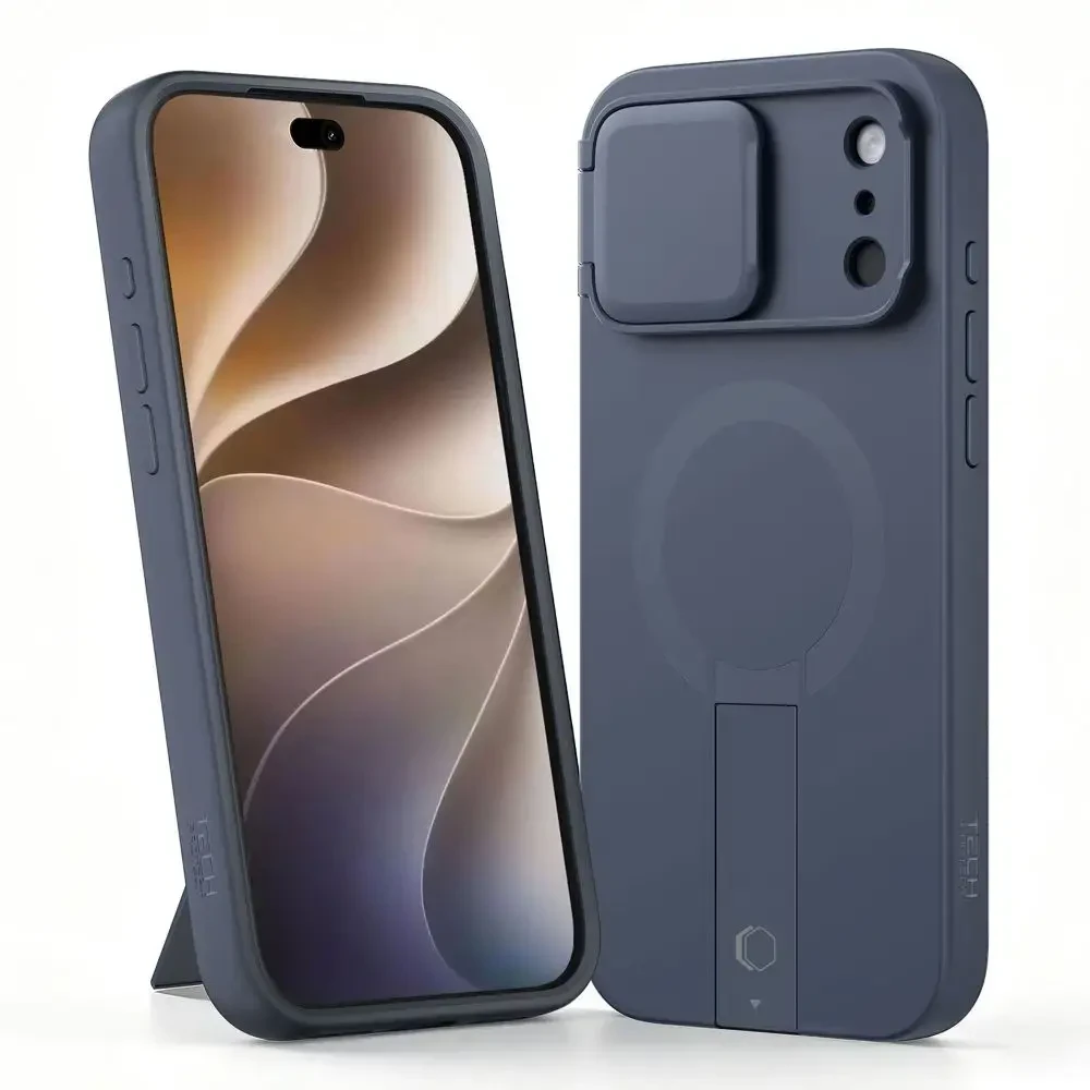 Dėklas Tech-Protect Kevlar Aura MagSafe Case for iPhone 18 Pro / 17 Pro - Navy Mėlyna