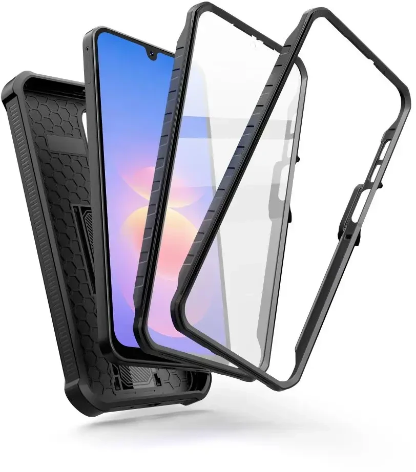 Dėklas Tech-Protect Kevlar Cam+ 2-Set Case for Samsung Galaxy A17 / A18 4G / 5G - juodas
