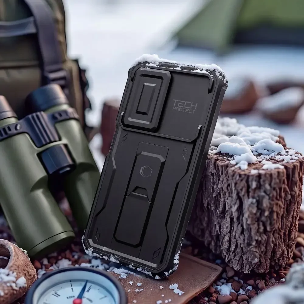 Dėklas Tech-Protect Kevlar Cam+ 2-Set Case for Samsung Galaxy A17 / A18 4G / 5G - juodas