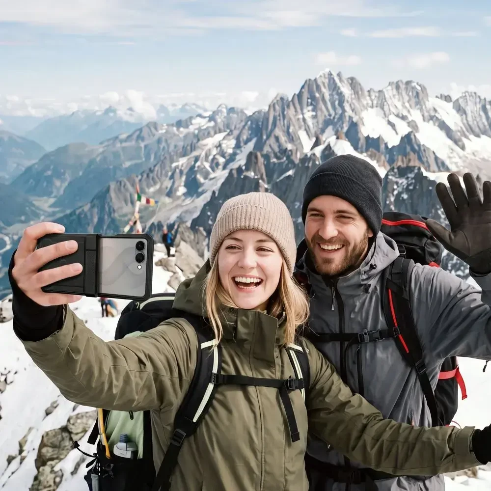 Dėklas Tech-Protect Kevlar Pro Case for Samsung Galaxy Z Flip 8 - juodas