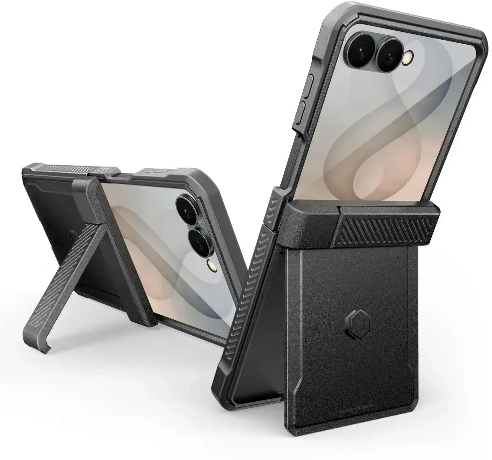 Dėklas Tech-Protect Kevlar Pro Case for Samsung Galaxy Z Flip 8 - juodas