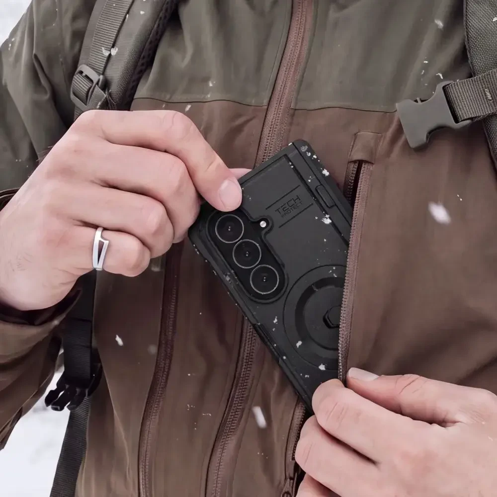 Dėklas TECH-PROTECT KEVLAR PRO MAGSAFE GALAXY Z FOLD 8 ULTRA Juodas