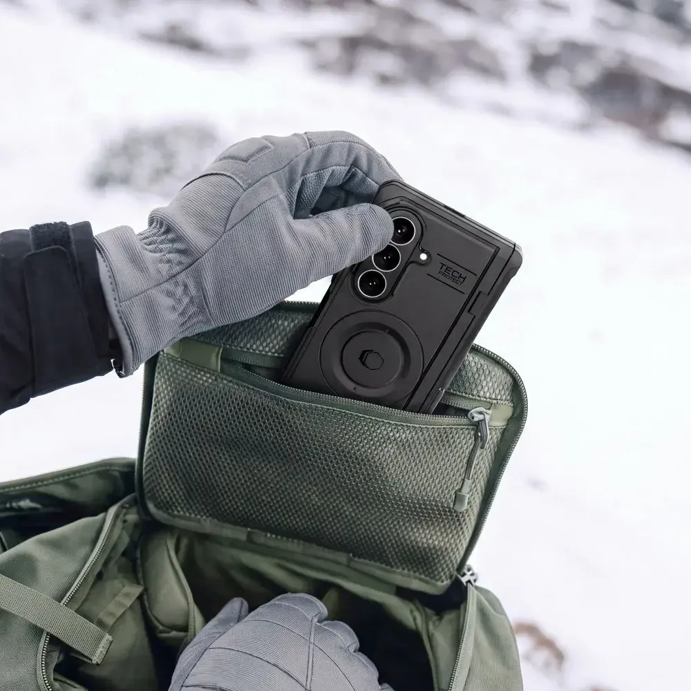 Dėklas TECH-PROTECT KEVLAR PRO MAGSAFE GALAXY Z FOLD 8 ULTRA Juodas
