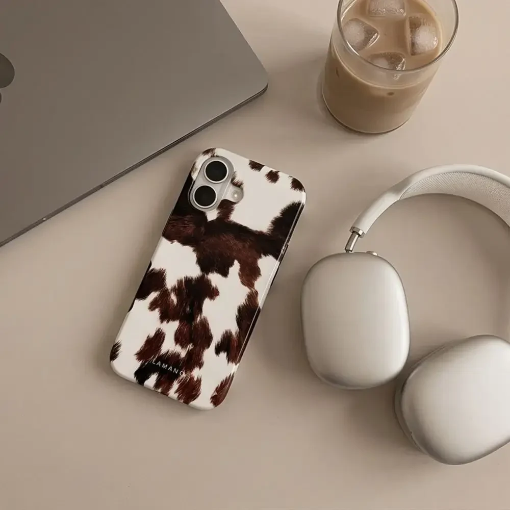 Dėklas Tech-Protect Lamano MagSafe case for iPhone 17 - ruda and baltas