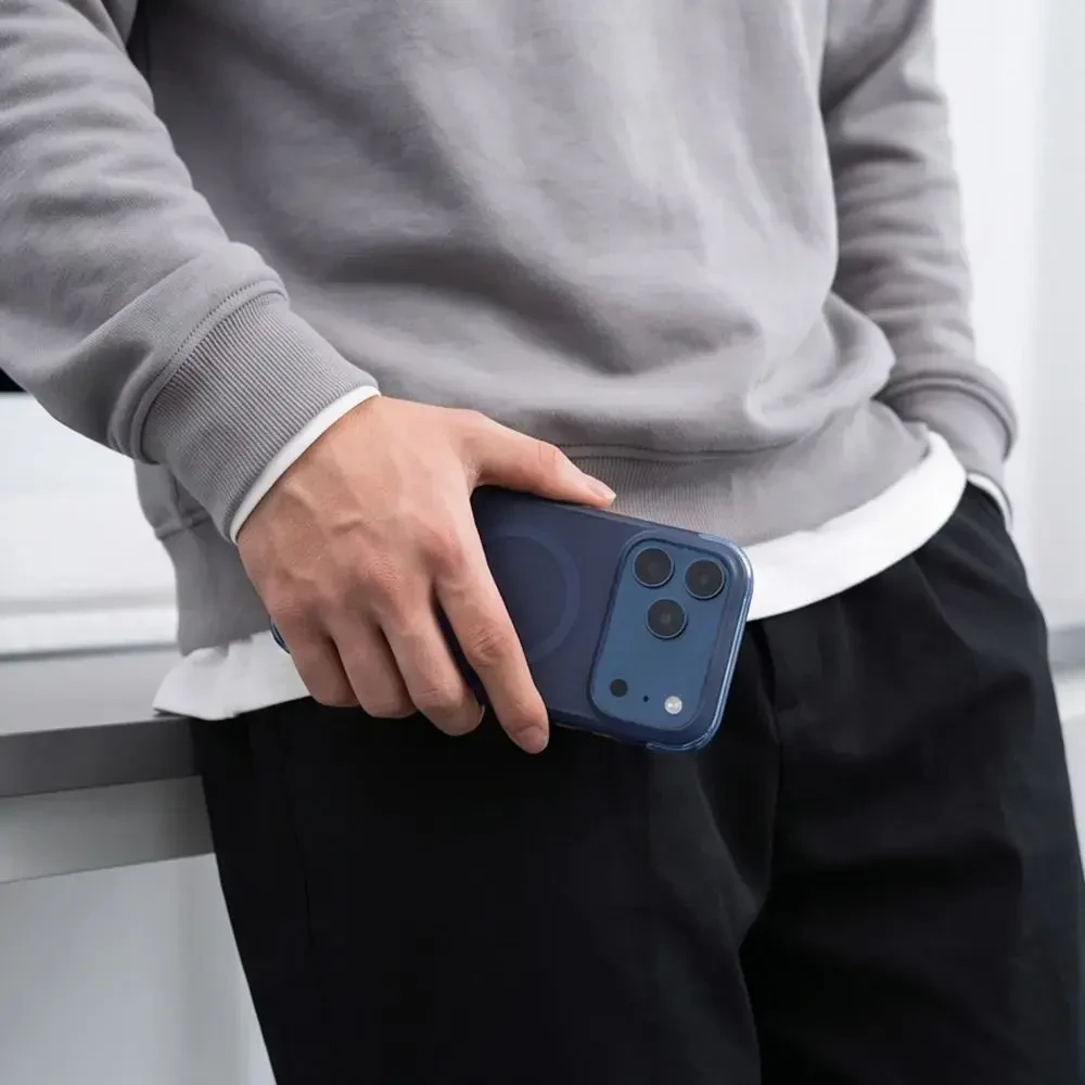 Dėklas Tech-Protect MAGAIR MAGSAFE CC iPhone 17 PRO / 18 PRO MATINIS TAMSIAI MĖLYNAS
