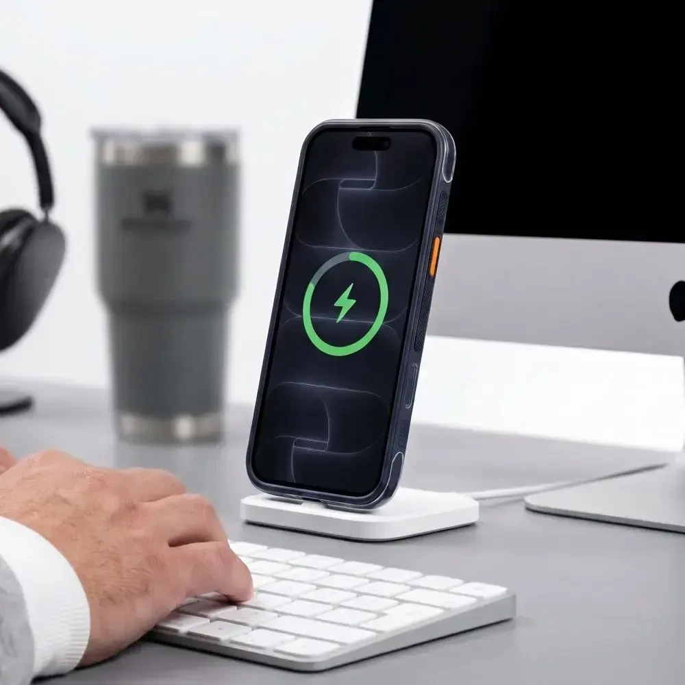 Dėklas Tech-Protect MAGAIR MAGSAFE CC iPhone 17 PRO MAX / 18 PRO MAX MATINIS TAMSIAI MĖLYNAS