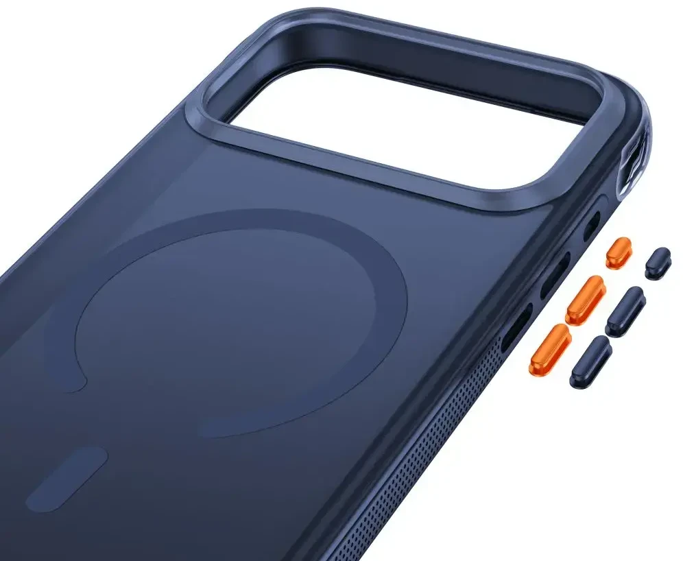 Dėklas Tech-Protect MAGAIR MAGSAFE CC iPhone 17 PRO MAX / 18 PRO MAX MATINIS TAMSIAI MĖLYNAS