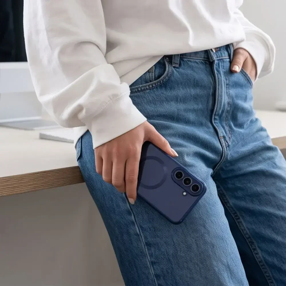 Tech-Protect MagFlex dėklas Samsung Galaxy S26 FE – tamsiai mėlyna