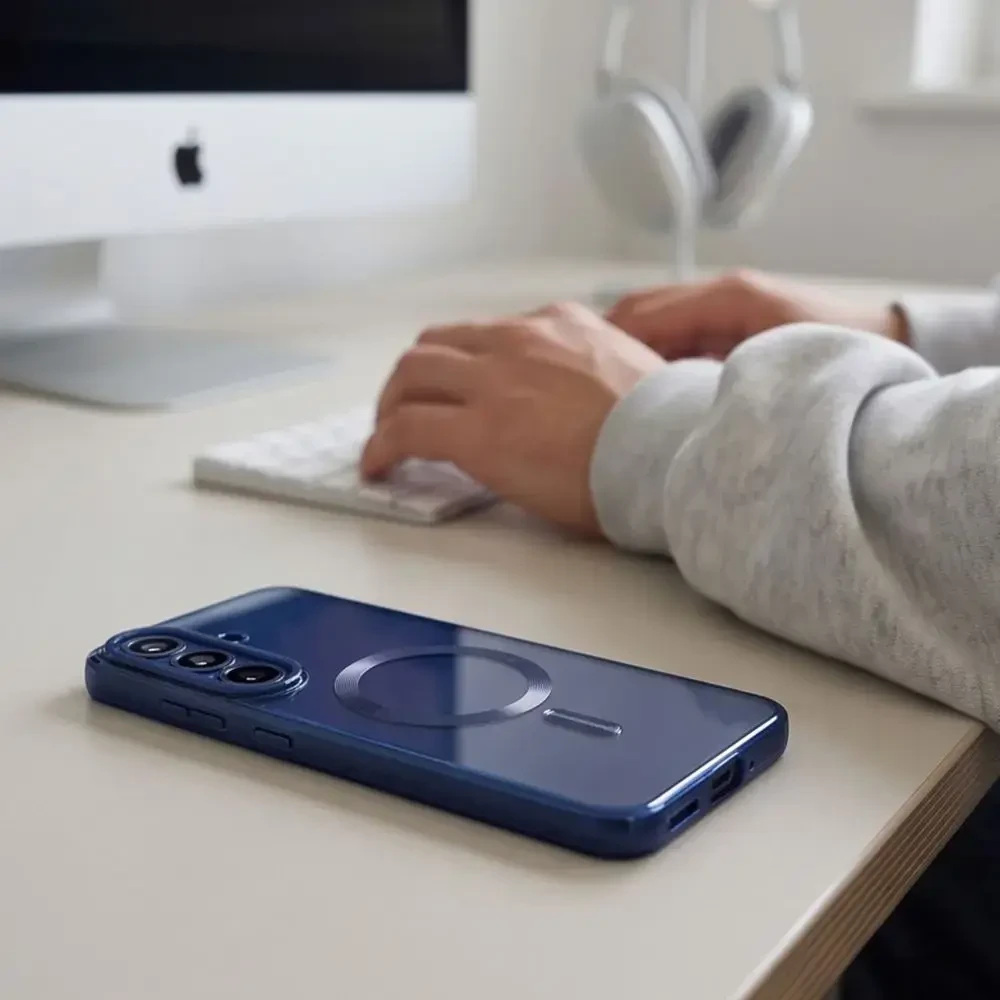 Tech-Protect MagFlex dėklas Samsung Galaxy S26 FE – tamsiai mėlyna