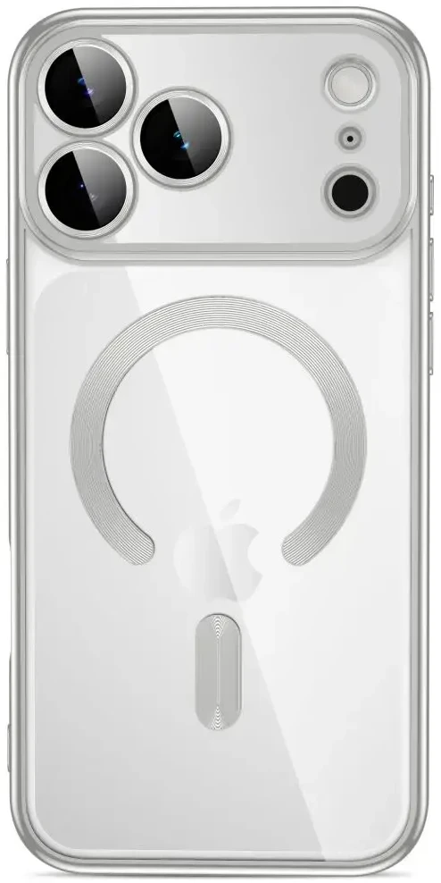 Dėklas Tech-Protect MAGFLEX MagSafe iPhone 17 PRO / 18 PRO BLIZGUS SIDABRINIS