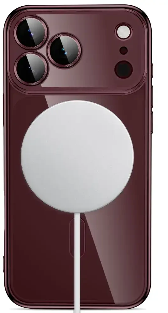 Dėklas TECH-PROTECT MAGFLEX MAGSAFE IPHONE 17 PRO / 18 PRO SHINY BURGUNDY
