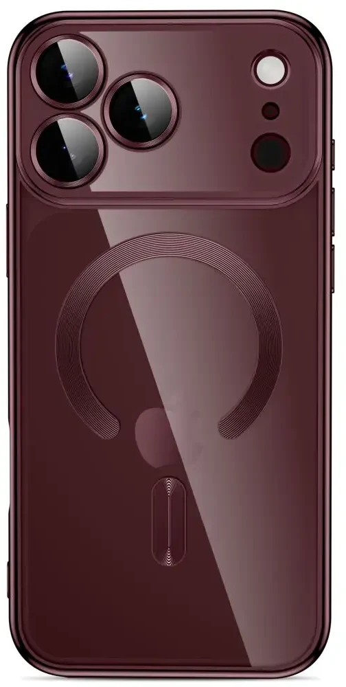 Dėklas TECH-PROTECT MAGFLEX MAGSAFE IPHONE 17 PRO MAX / 18 PRO MAX SHINY BURGUNDY