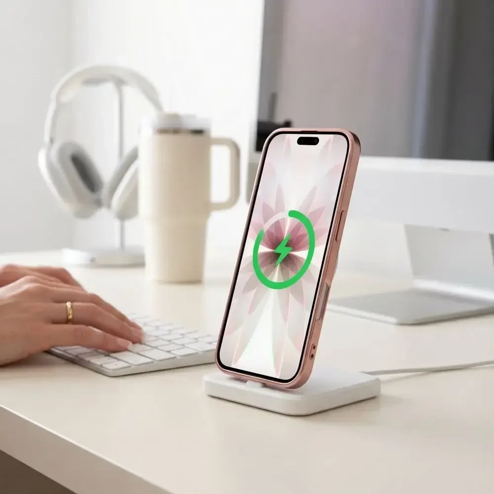 Dėklas Tech-Protect MagFlex Case for iPhone 17 - Transparent Rožinė