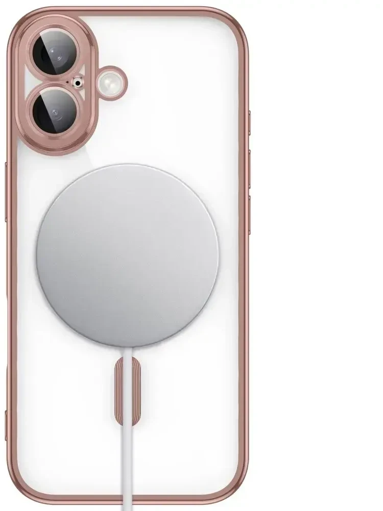 Dėklas Tech-Protect MagFlex Case for iPhone 17 - Transparent Rožinė