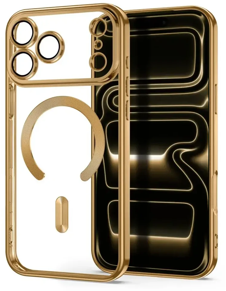 Dėklas TECH-PROTECT MAGFLEX MAGSAFE IPHONE 17 PRO MAX / 18 PRO MAX SHINY GOLD