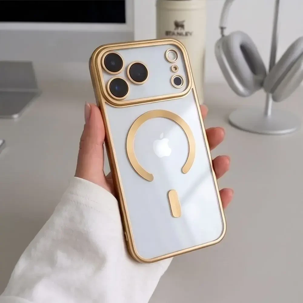 Dėklas TECH-PROTECT MAGFLEX MAGSAFE IPHONE 17 PRO / 18 PRO SHINY GOLD