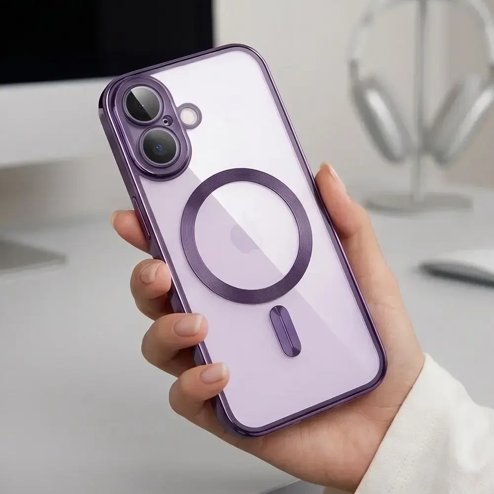 Dėklas Tech-Protect MagFlex Case for iPhone 17 - Transparent Violetinė